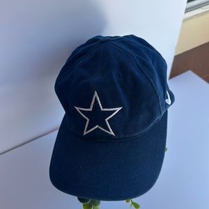 Vtg Nike Dallas Cowboys NFL Football Navy Blue Strapback Cap Hat